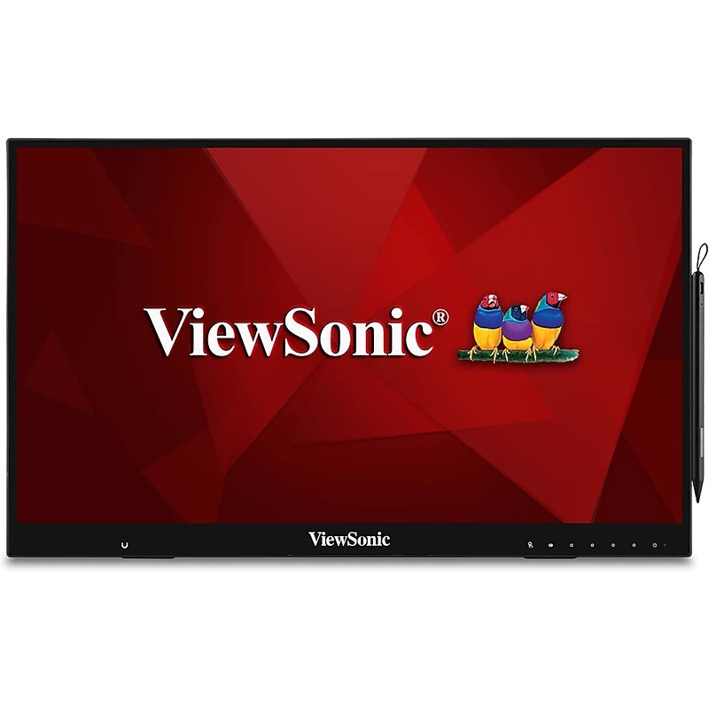 ViewSonic 24” 4K UHD IPS 60Hz Touch Monitor, V-Sync, Built-In Speaker, Height Adjustable, Docking Station, Black (ID2456-4K) image 1