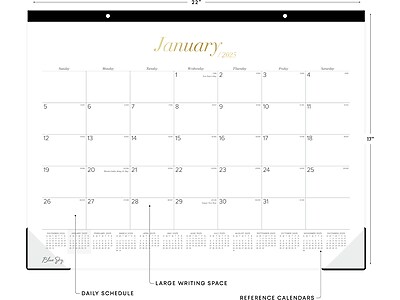 STP-17 2025-2026 Academic Desk Pad Calendar