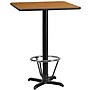 Flash Furniture Square Laminate Table Top with 22'' x 22'' Bar-Height Table Base, 24" x 24", Natural (XUNT2424T22B3F)~#|#~65CA173C-40A3-4677-87DC7523EAF4726E_sc7