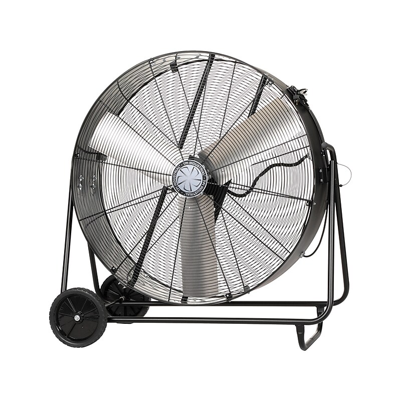 TPI PBXS 42" Industrial Portable Floor Fan, 1-Speed, Black (08213802) image 1