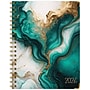 2026 Global Printed Products 8.5" x 11" Weekly & Monthly Planner, Paperboard Cover, Teal Gold Marble (FSHN-CY26-8511-54)~#|#~65CBE91E-301C-4331-8746F4DBF8A42219_sc7