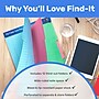 Find It File Folder Notepad - Pack of 12-9.5 x 12.5 Inch Notebook Organizer Folders for Filing, Document, and Clipboard Organiza~#|#~65CCB98F-D110-47C0-B3EACDACA27973AD_sc7