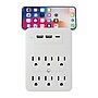 Ciao Tech 6-Outlet Surge Protector Wall Tap with 3-USB Ports, 300-Joules, White (CPA5V00-072)~#|#~65CFA82D-D3CC-4662-B995BF7905CB192B_sc7