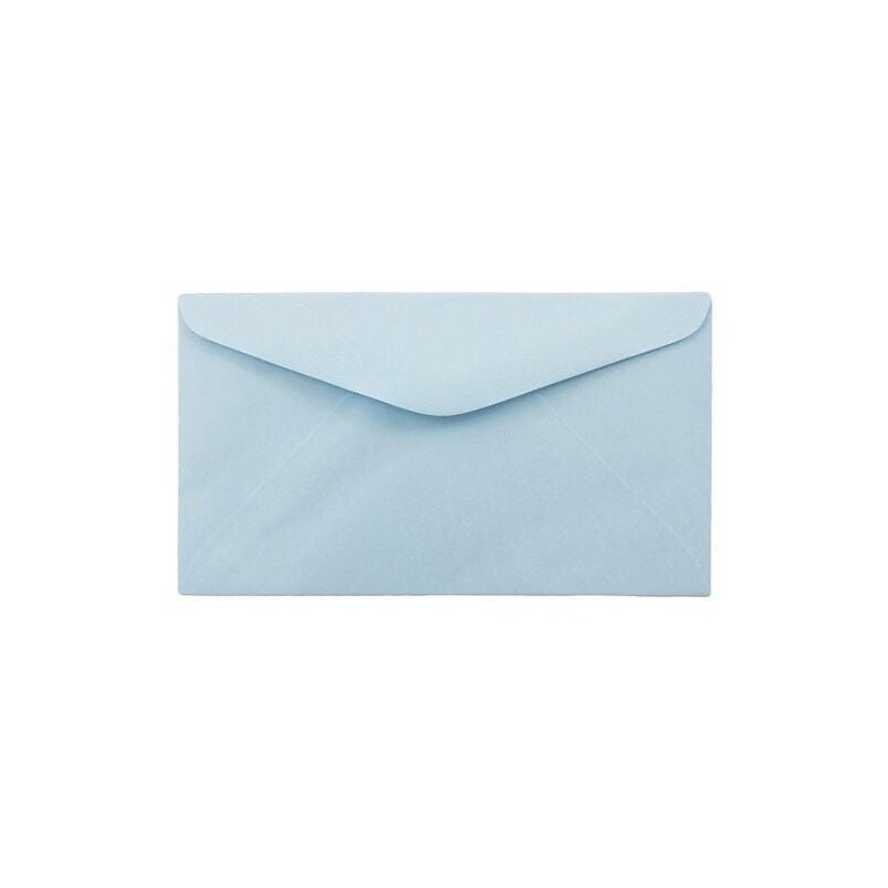 JAM Paper #6 3/4 Booklet Envelope 3 5/8" x 6 1/2", Pastel Blue, 100/Pack (557612641d) image 1