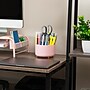 Mind Reader 5-Compartment Rotating Plastic Pen Holder, Pink (SPINPEN-PNK)~#|#~65D8359E-C1CE-46DB-B594A72014026394_sc7