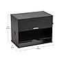Mind Reader Plastic Straw Dispenser, Black (STRAWPUSH-BLK)~#|#~65D8BA55-F6EE-4D25-9466B07CA44B3BC4_sc7