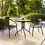 Flash Furniture Lila 28'' Round Table with 2 Rattan Stack Chairs, Dark Brown (TLH087RD037BN2)~#|#~65DC45F7-9FD8-473D-B7A65C8B45CB02B0_sc7