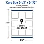 Avery Square Business Cards, Matte White, 90/Pack (19479371114)~#|#~65E47B74-5494-4073-BDFD1BC2A36AC3C5_sc7