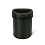 simplehuman Commercial Semi-Round Steel Trash Can with Open Lid, 21 Gallon, Matte Black (CW1495)~#|#~65EC9529-3BFC-4C13-BA9EC219BA4EFD43_sc7