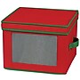 Household Essentials Holiday Dinner Plate Chest with Felt Protectors, Red/Green (HH536RED)~#|#~65F0EE78-787E-4F53-B68EBE3FFF67B5B6_sc7