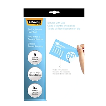 Fellowes Self Sealing Laminating Pouch, 5 Mil, 5/Pack (5220701)