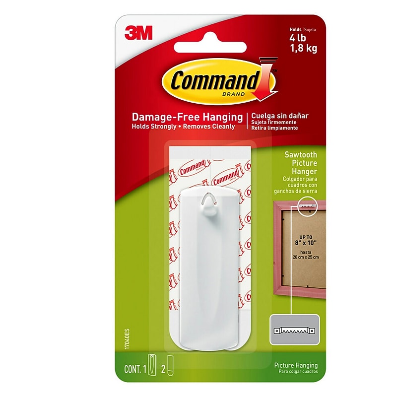 Command Sawtooth  Hanger, 4 lb., White (17040ES) image 1