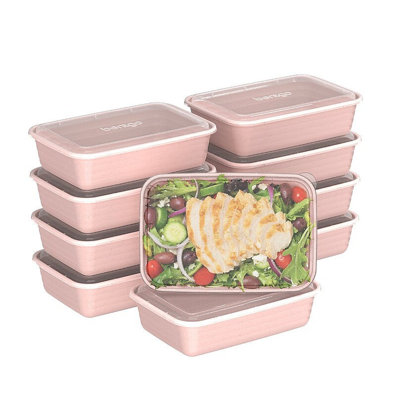 Bentgo Prep Meal Prep Box, Peony Glitter, 10/Pack (BGPRP1-PG) image 1