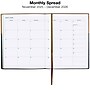 2026 Global Printed Products 8" x 10" Calendar Year Weekly & Monthly Planner, Faux Leather Cover, Black/Brown (NRY26-PKT810-BN)~#|#~66024EBA-C53F-44DF-9CD76835586E199C_sc7