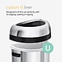 simplehuman Commercial Semi-Round Steel Trash Can with Open Lid, 21 Gallon, Matte Black (CW1495)~#|#~66038D84-1A34-4F71-BAF975A75E70967D_sc7