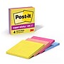 Post-it Super Sticky Notes, 4" x 4", Summer Joy Collection, Lined, 90 Sheets/Pad, 4 Pads/Pack (675-4SSJOY)~#|#~6604CA85-0CAA-4D6B-BB617C625C007CF0_sc7