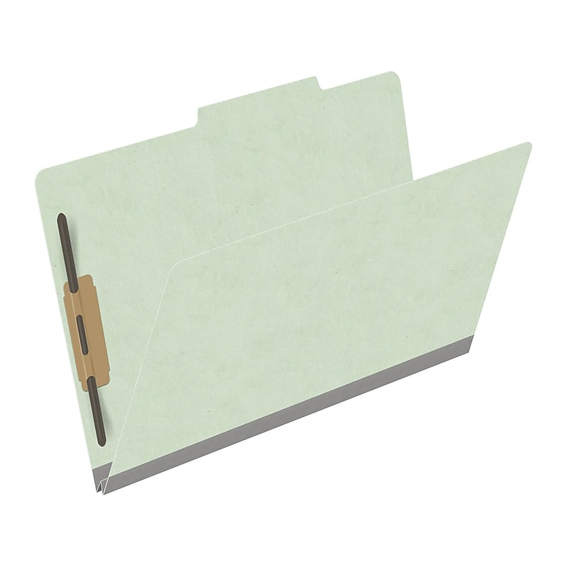 Medical Arts Press Pressboard Classification Folder, 2" Expansion, Legal Size, Pale Green, 25/Box (DV-T52-02-3PGN) image 1