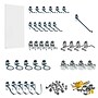 Triton Products High Density Fiberboard Round Hole Pegboard with 36 pc. DuraHook Assortment (PEG36-WHT)~#|#~660610D7-A286-487E-9796BB8CE8383DFA_sc7