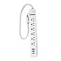 RAYOVAC 6-Outlet 3-USB Port Surge Protector, 1.5-ft. Cord, 450-Joules, White (FL-301CS)~#|#~660A8EA2-18BD-4020-81A6A000E1F6B000_sc7
