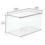 iDESIGN Storage Container with Hinged Lid, Plastic, Clear, 2/Pack (29192M2)~#|#~660C4FDC-9236-40AC-B753F20DFFA6D4EE_sc7