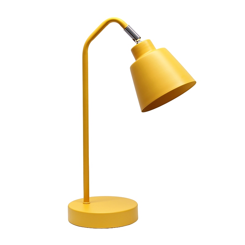 Simple Designs Sleek Essentials LED Desk Lamp, 16", Yellow (LD1077-YLW) image 1