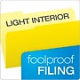 Pendaflex Recycled File Folder, 1/3-Cut Tab, Legal Size, Yellow, 100/Box (1531/3YEL)~#|#~66192399-885E-450C-A0FF164CD1B02F8B_sc7