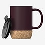 ASOBU Ceramic Travel Mug with Cork Base, 12 oz., Burgundy (SM50BURG)~#|#~661CE249-A544-4510-8CF466C49A3F907D_sc7