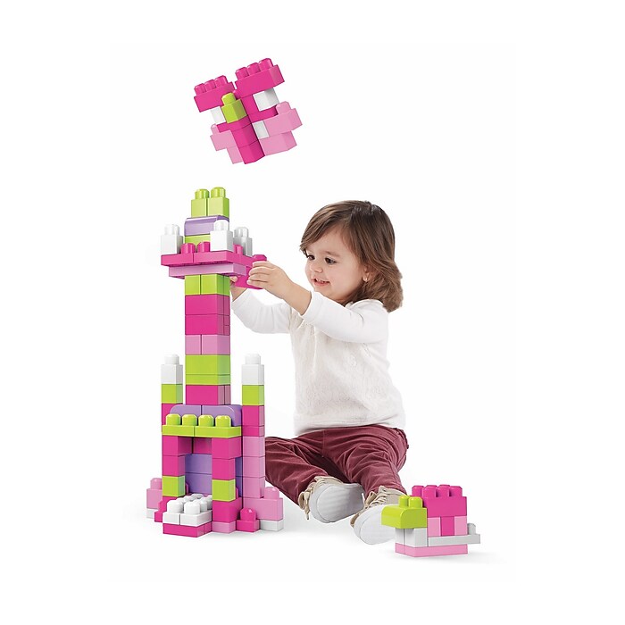 HOT 80 Piece Mega Bloks First Builders Pink Mega Bloks First
