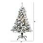 Nearly Natural Flocked Rock Springs Spruce Artificial Christmas Tree, 4' (T1750)~#|#~6620F669-74C9-4BA7-BBE4741CC70CF4D7_sc7