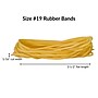 Alliance Pale Crepe Gold Multi-Purpose #19 Rubber Bands, 3-1/2" x 1/16", Golden Crepe, 1890/Pack (20195)~#|#~662162BC-1AC3-450E-A47240E4C311C55D_sc7