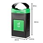 Commercial Zone Avante Polyethylene Compost Container, 30-Gallon, Black (7873S353A)~#|#~66235FF7-47F2-4997-921DCA244FD55A44_sc7