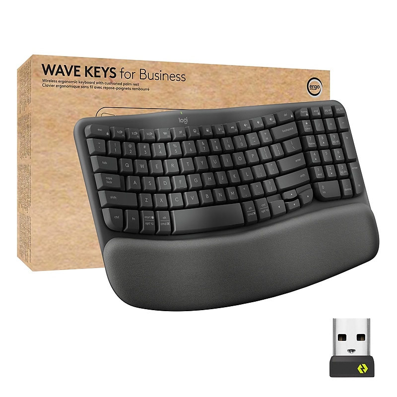 Logitech Ergo Series Wave Keys For Business Ergonomic Keyboard (920-012058) image 1