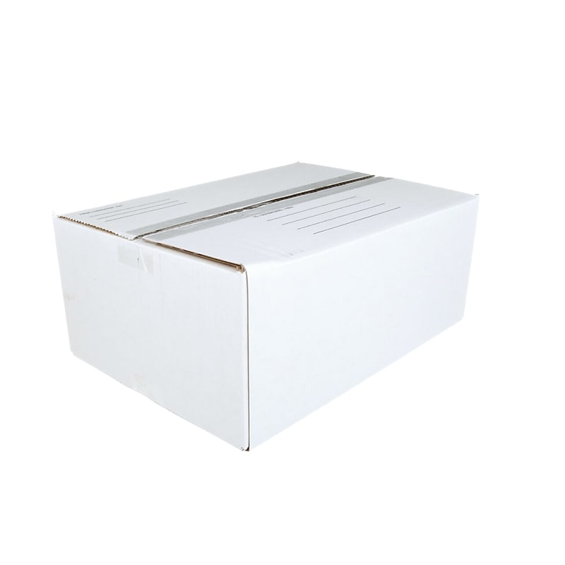 Scotch 14" x 10" x 5.5" Mailing Box, White (8006) image 1