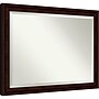 Amanti Art Coffee Bean Brown Frame Wall Mirror, 35.25" x 45.25" (A42674960989)~#|#~66285FEE-9DB6-48BE-93AD7AAA291A64DB_sc7