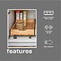 Household Essential Artisan Wood & Steel Pull-Out Cabinet Shelves, Natural (HH4221-1)~#|#~662FC438-2728-4F03-8B1DAF383295AA2E_sc7