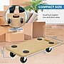Mount-It! Small Platform Mover Dolly, Holds Up to 220 lbs., Light Brown (MI-925)~#|#~66331245-C8FA-4DE7-966255519949CC80_sc7