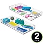 iDESIGN 4-Compartment Plastic Drawer Organizer, Clear, 2 Piece (29092M2)~#|#~66337E40-FDF4-4917-AD9C19DD204ABAB4_sc7