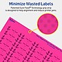 Avery Laser/Inkjet Rectangle Multipurpose Labels, 0.5" x 1.75", Neon Magenta, 2400/Pack (94204)~#|#~664276DE-B068-40B8-B7699069244A651A_sc7