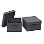 Household Essentials Medium Stackable Folding Fabric Storage Bin, 6" x 10"x 11", 11.42 Qt., Gray, 2/Pack (7511-1)~#|#~664708B7-FCDE-488C-9E2C955C12D3EEDE_sc7