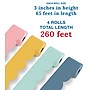 Carson Dellosa Rolled Scalloped Borders, 3" x 65', Happy Day, 4/Pack (145413)~#|#~66473184-704C-4774-B31B4477E10E714B_sc7
