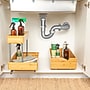 Household Essentials Glidez Bamboo and Steel Pull-Out/Slide-Out Storage Organizer for Under Cabinet Use 1-Tier, Natural (HE1086)~#|#~66496DD7-511E-42B6-AB41EAFF04FB2F39_sc7