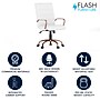 Flash Furniture Whitney Ergonomic LeatherSoft Swivel Executive Chair, White/Rose Gold (GO2286MWHRSGLD)~#|#~664DCBB2-6904-4CBD-AD1C4D8E7473F1D2_sc7