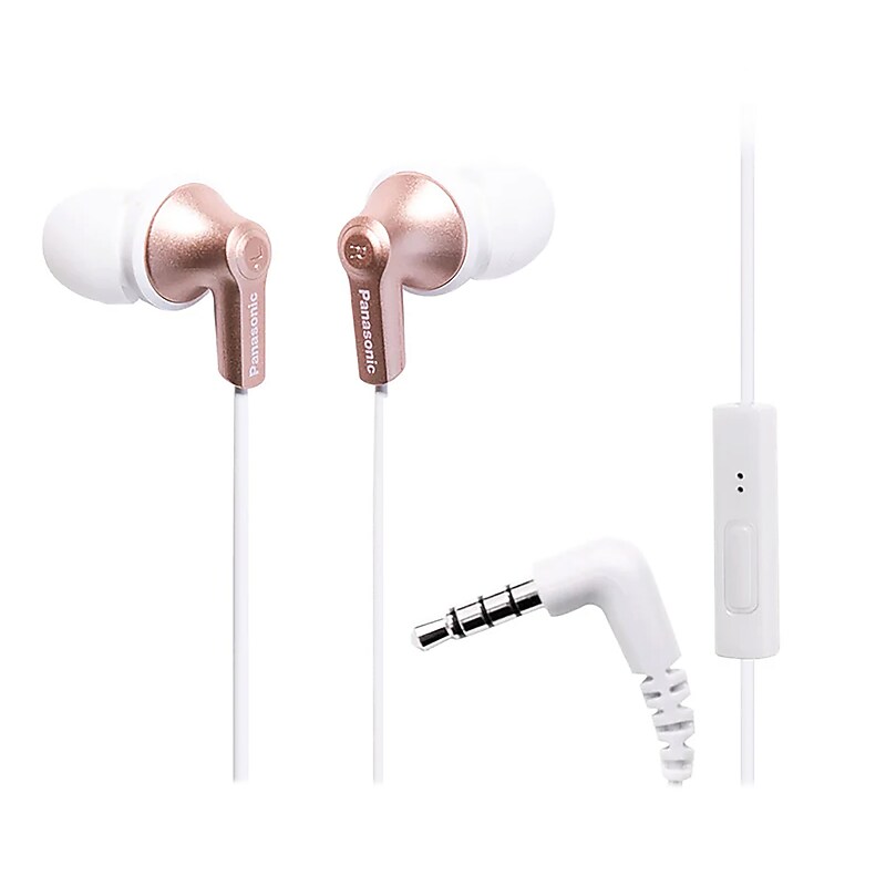 Panasonic ErgoFit Earbuds, Rose Gold/White (RP-TCM125) image 1