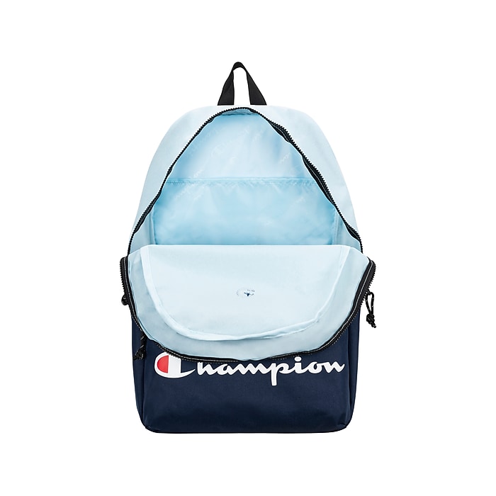 Champion Manuscript Backpack Light Blue Dark Blue CHF1000 416 Staples
