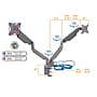 Mount-It! Dual Monitor Mount Arm with 2 USB Ports (MI-2762)~#|#~666300CB-89D0-4433-8758846524D9FEEC_sc7