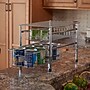 Household Essentials Free Standing Two Basket Sliding Cabinet Organizer with Metal Frame, Silver (HH1239-1)~#|#~66644A56-6924-4BFA-A9020BE36CD12D77_sc7