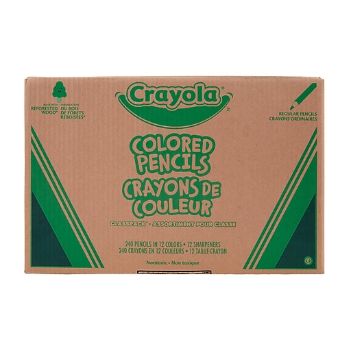 Crayola Classpack Kids' Colored Pencils, Assorted Colors, 240/Carton (68-8024) | Staples Crayola Classpack Kids' Colored Pencils, Assorted Colors, 240/Carton (68-8024) | Staples