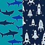 bentgo Plastic Water Bottle, 15 oz., Rocket/Shark, 2/Pack (BGKDWB2-3)~#|#~667033D5-F916-49FE-91DF153869F858E2_sc7