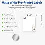 Avery Laser/Inkjet Rectangle Multipurpose Labels, 4" x 3-1/3", White, 40/Pack (S00F46)~#|#~667B1770-A51D-4F83-ACD3723C9AD4B535_sc7