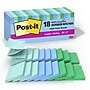 Post-it Recycled Super Sticky Pop-up Notes, 3" x 3", Oasis Collection, 70 Sheet/Pad, 18 Pads/Pack (R330-18SST-CP)~#|#~667C3452-9A5B-4D0E-9A19CA4F93783DE8_sc7